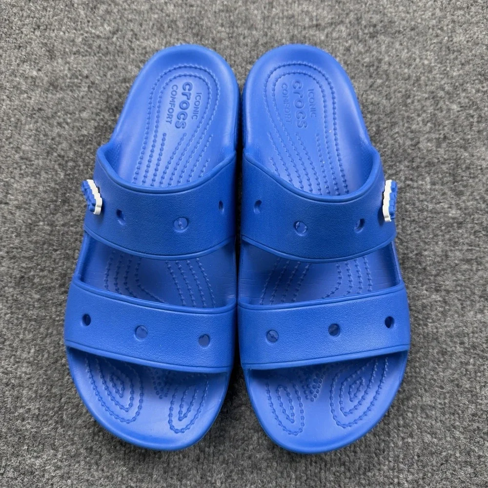 Crocs Classic Comfort Slides Men's Sz 9 Women's‎ 11 Bright Cobalt Blue